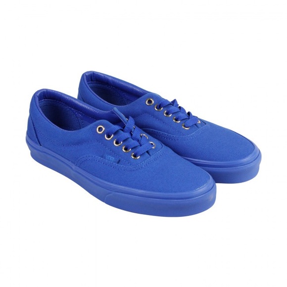 Vans Era Mens Blue Canvas Lace Up Sneaker Shoes - Picture 7 of 7